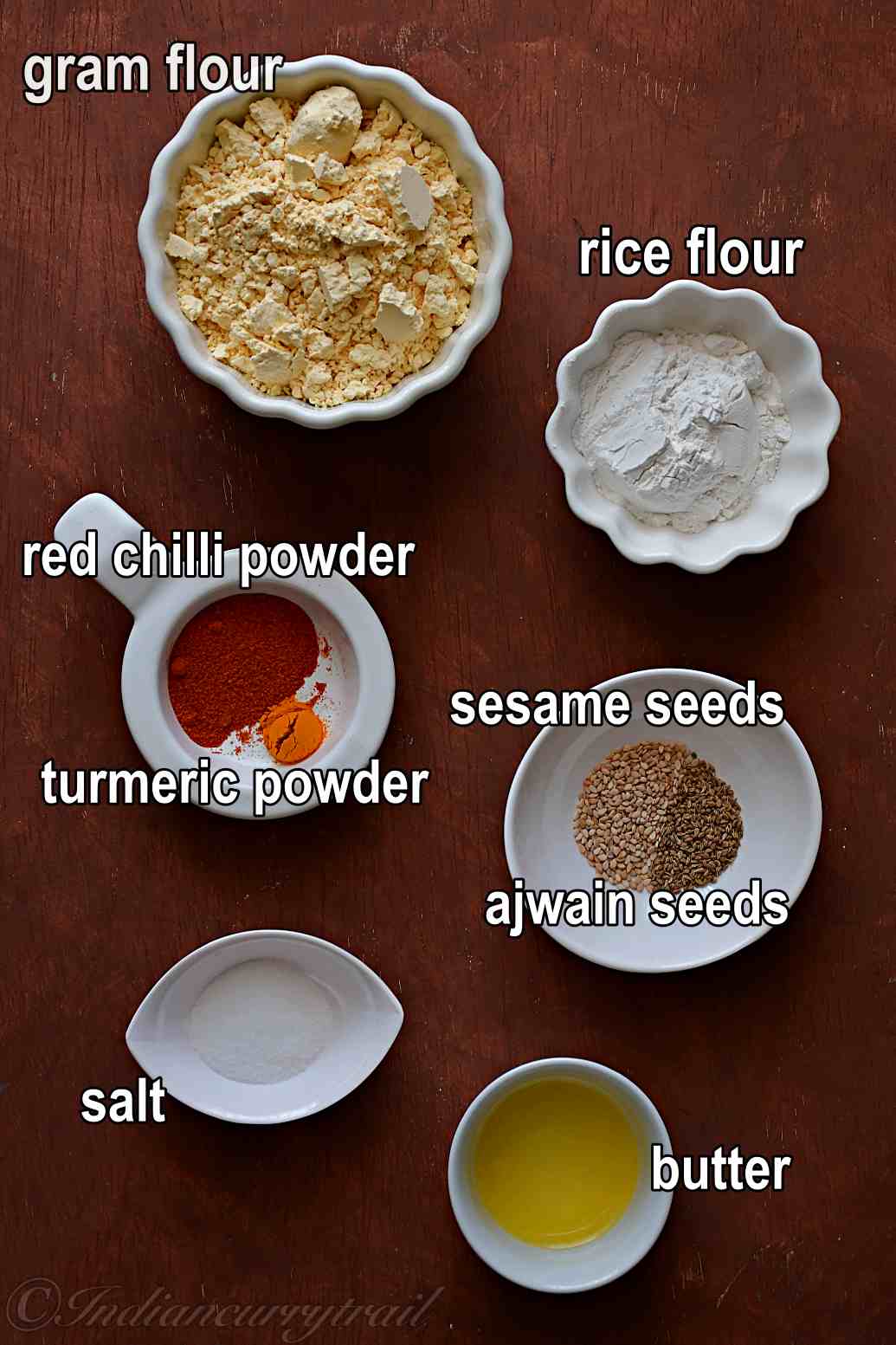 ingredients needed for making kadalai maavu murukku